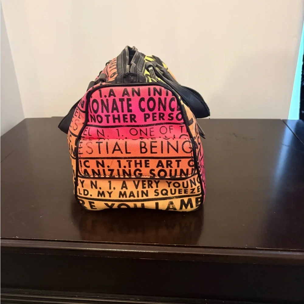 L.A.M.B. by Gwen Stefani neon satchel - Picture 2 of 5